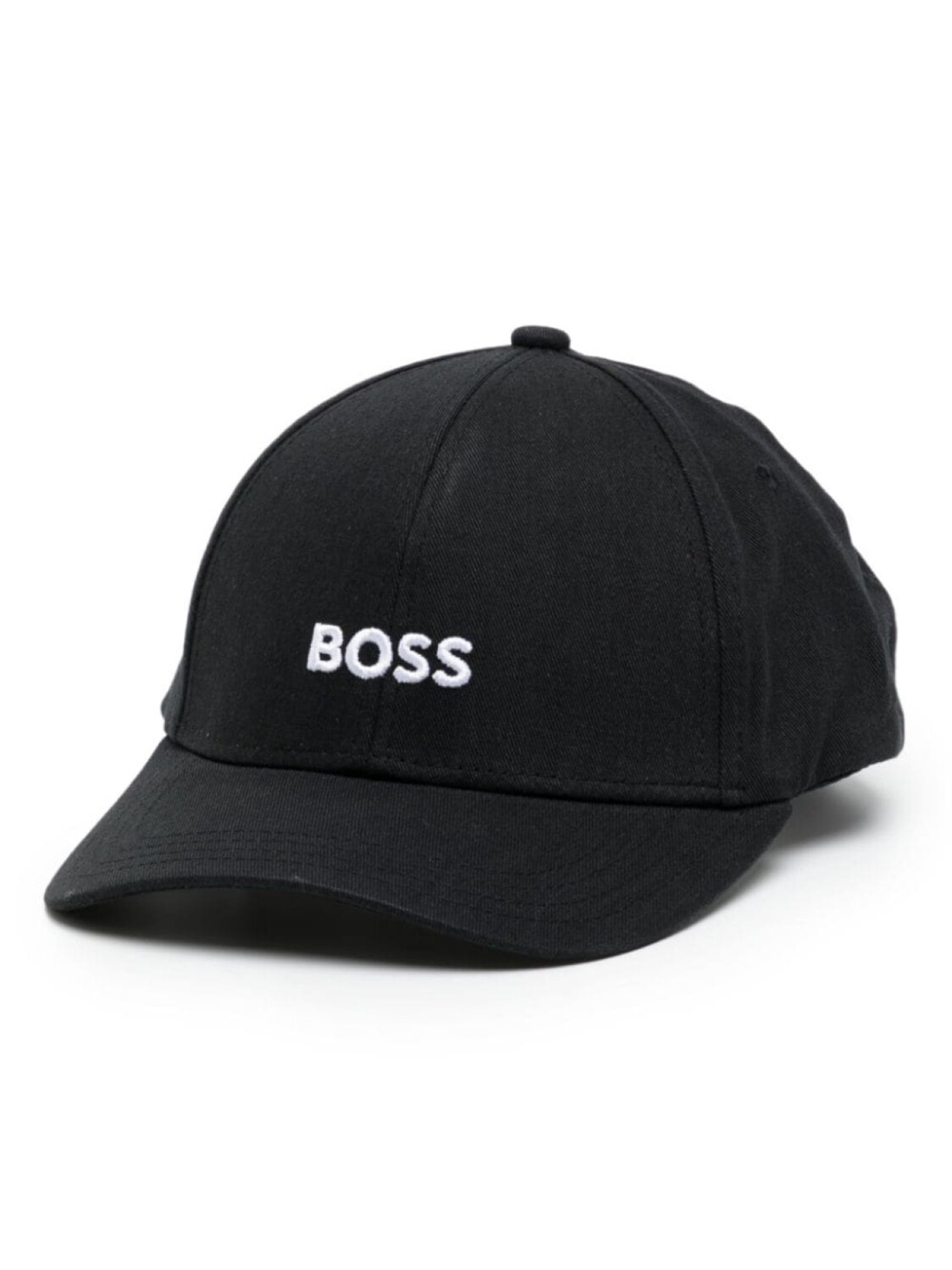 

BOSS logo-embroidered cotton cap, черный