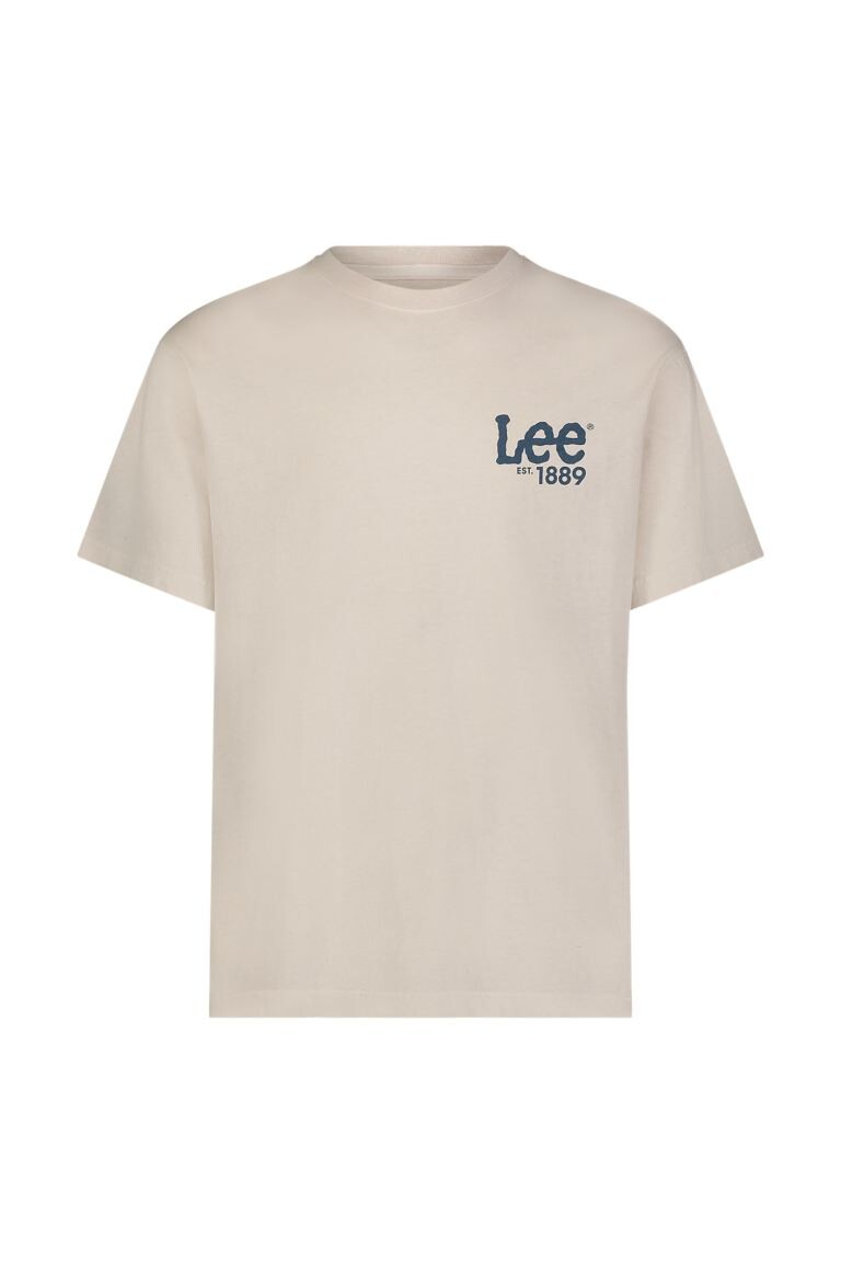 

Свободная футболка с логотипом Lee, экрю
