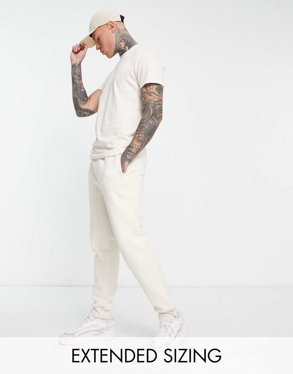 

Белые джоггеры adidas Originals Trefoil Essentials