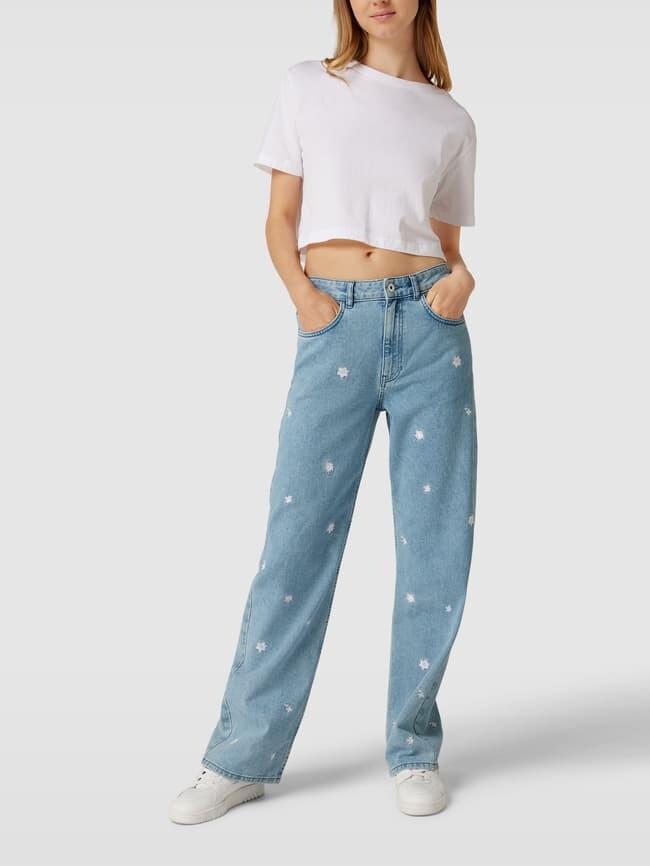 

Джинсы свободного кроя с пятью карманами Jake*s Casual, джинс