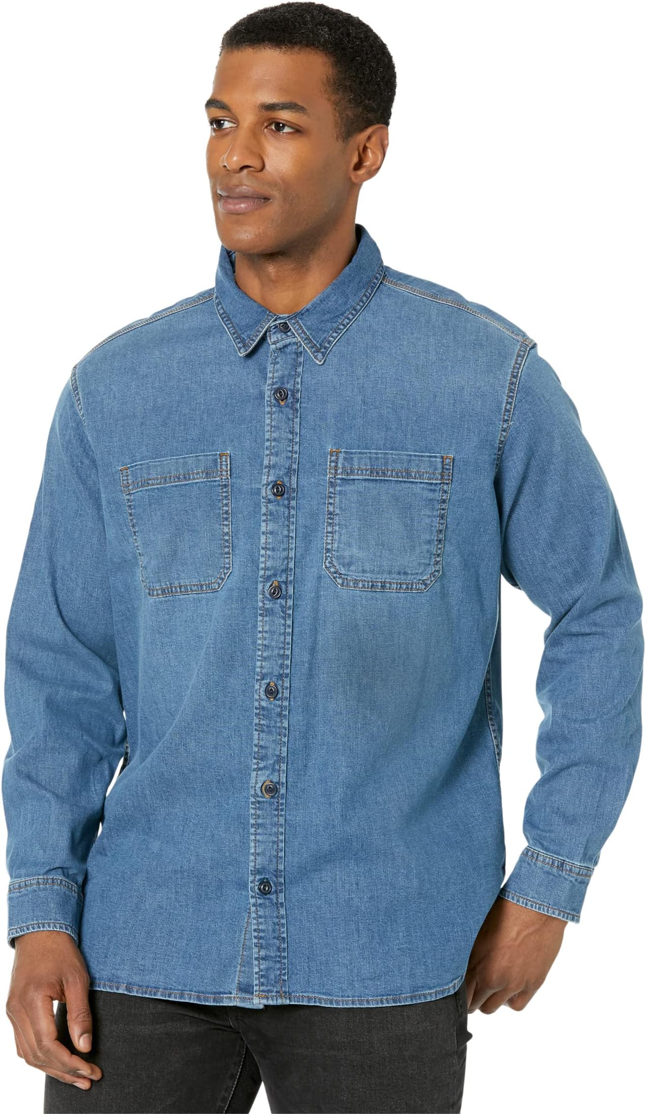 Джинсовая рубашка BeanFlex традиционного кроя L.L.Bean, цвет Stonewashed