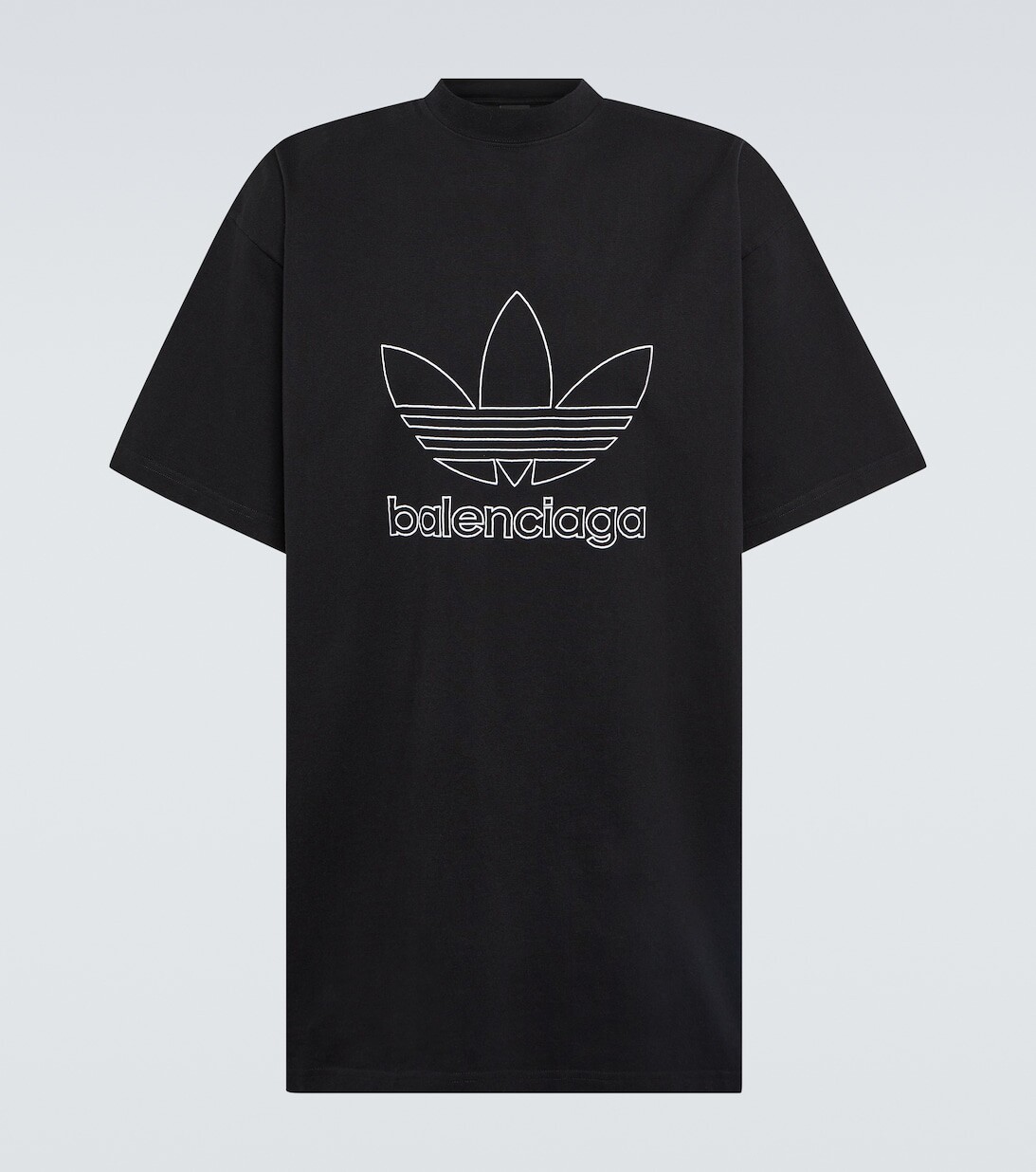 

Футболка из коллаборации с Adidas с логотипом Balenciaga, черный