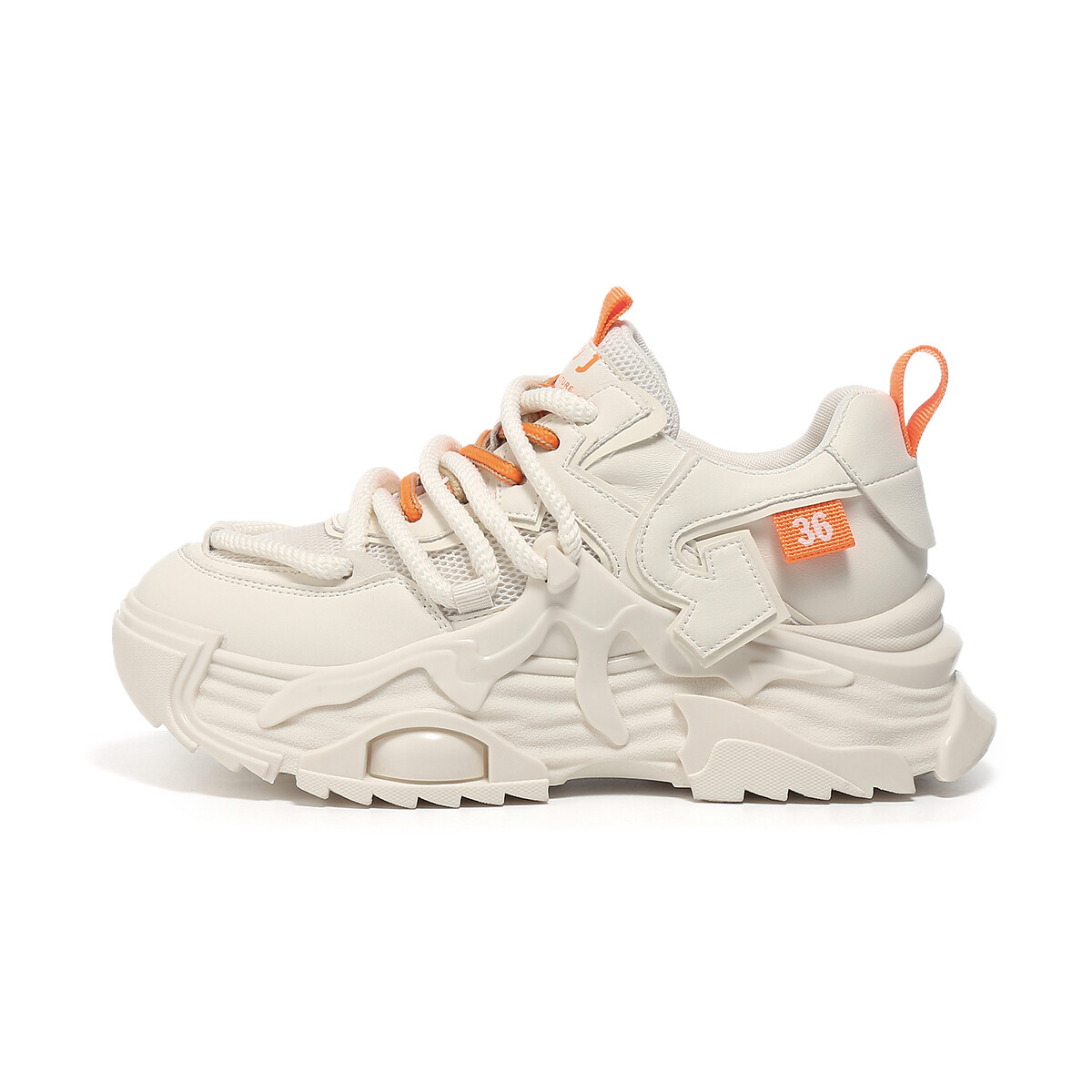 

Кроссовки женские толстые низкие Josiny, цвет Beige Orange
