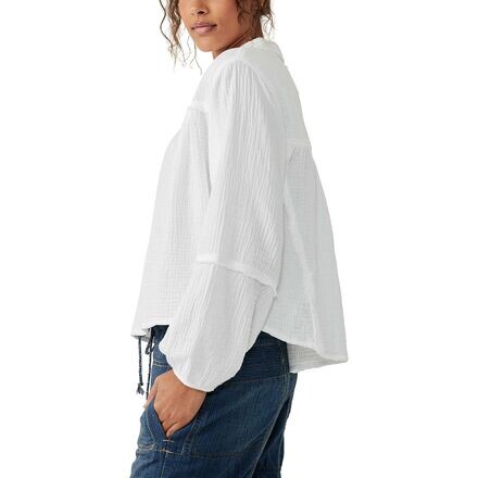 

Рубашка Yucca с длинными рукавами из двойной ткани женская Free People, цвет Optic White