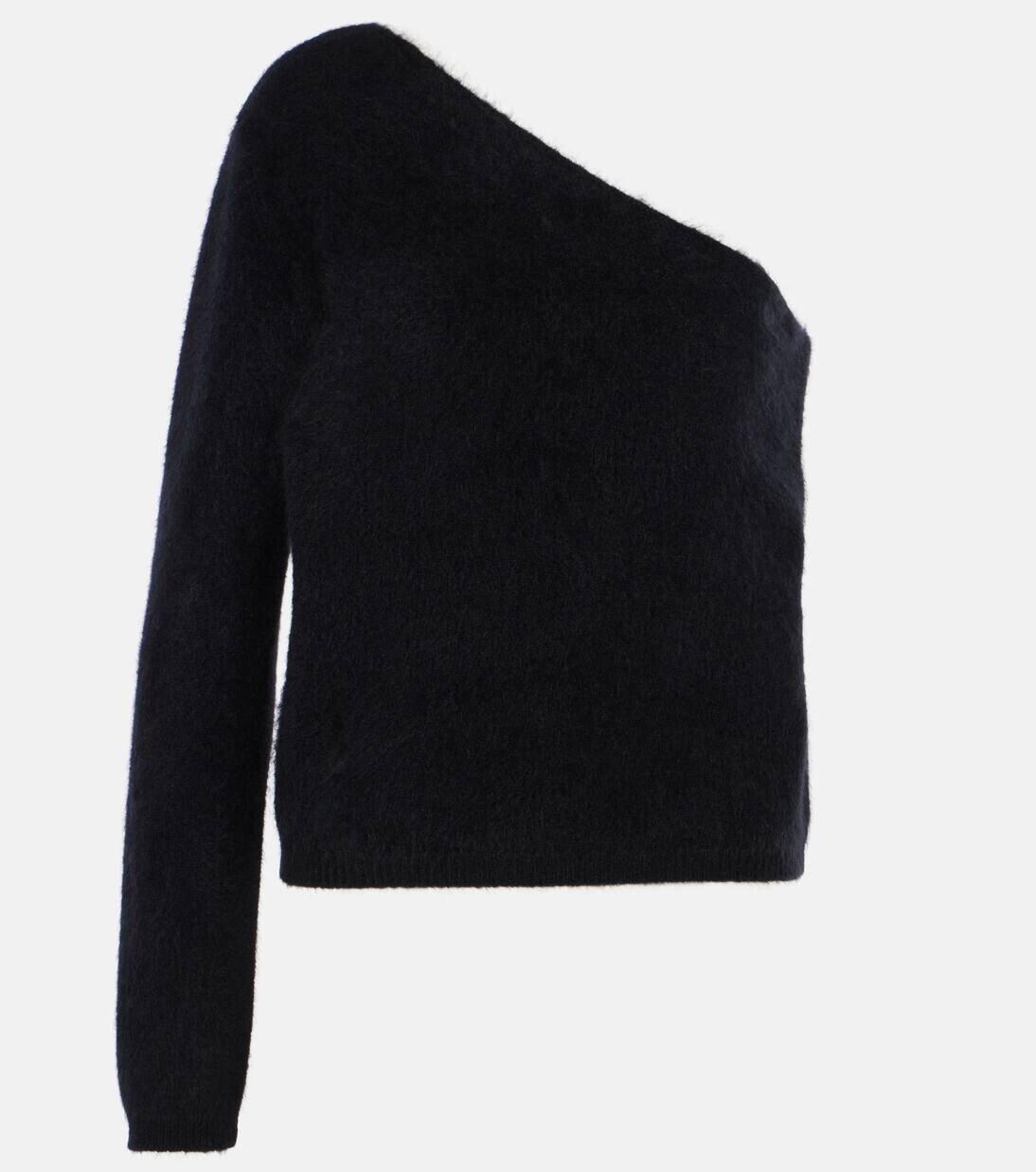 

Кашемировый топ на одно плечо Dae Lisa Yang, цвет black brushed