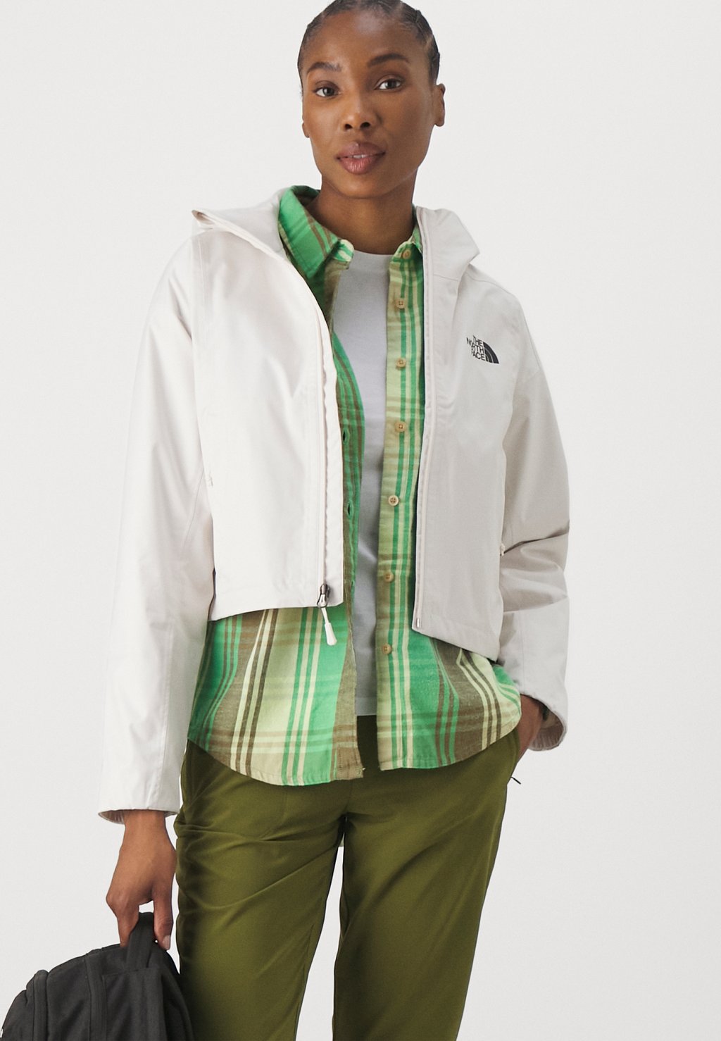 Куртка Hardshell CROPPED QUEST JACKET The North Face, цвет white dune куртка the north face cropped quest ярко голубой