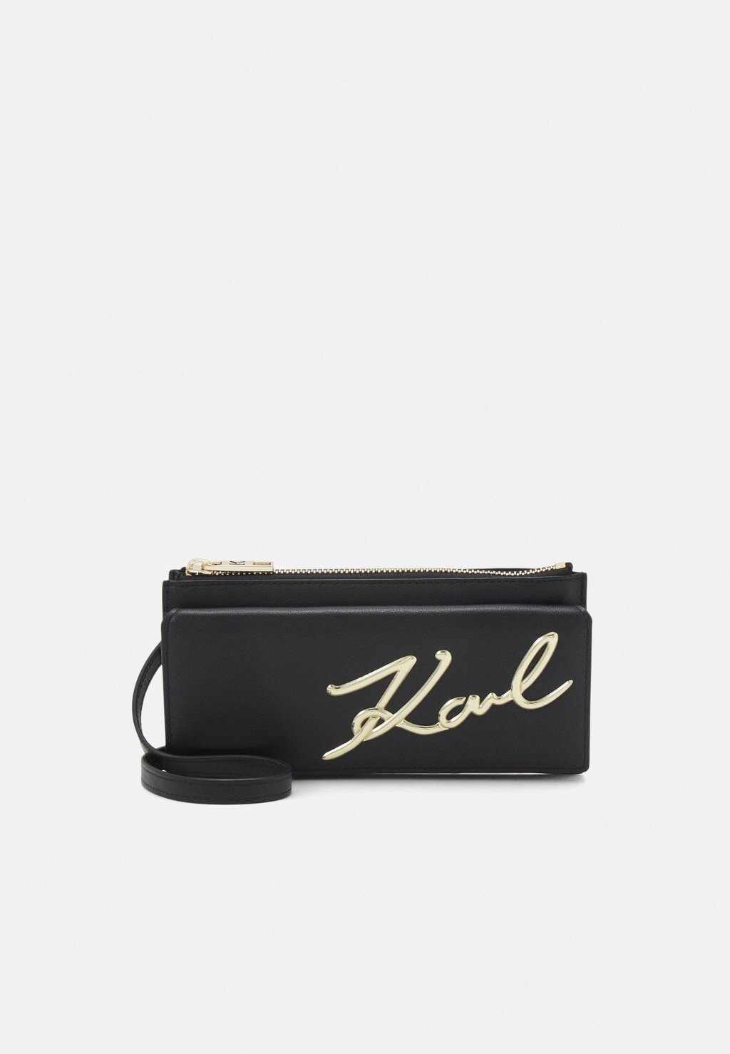 

Кошелек KARL LAGERFELD SIGNATURE CROSSBODY, цвет black/gold