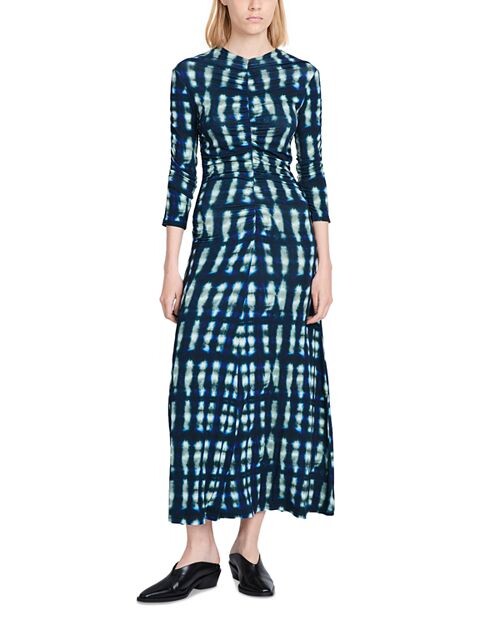 

Платье макси Natalee с принтом Proenza Schouler White Label, цвет Green