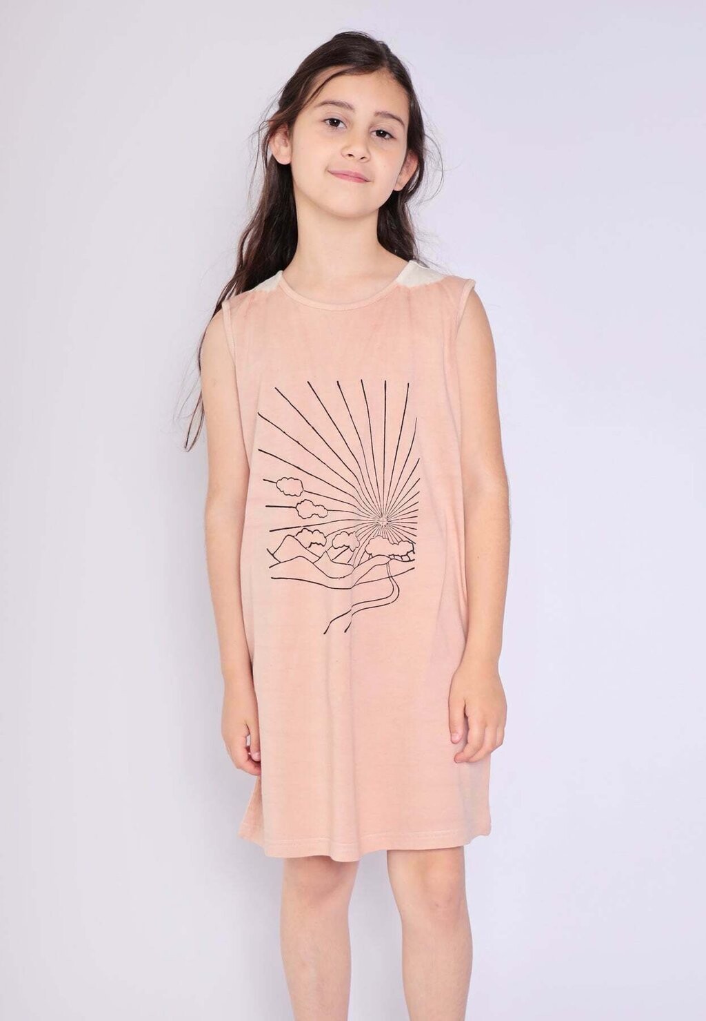 

Повседневное платье ARTISANAL DYE, HANDBLOCK Infantium Victoria, цвет peach