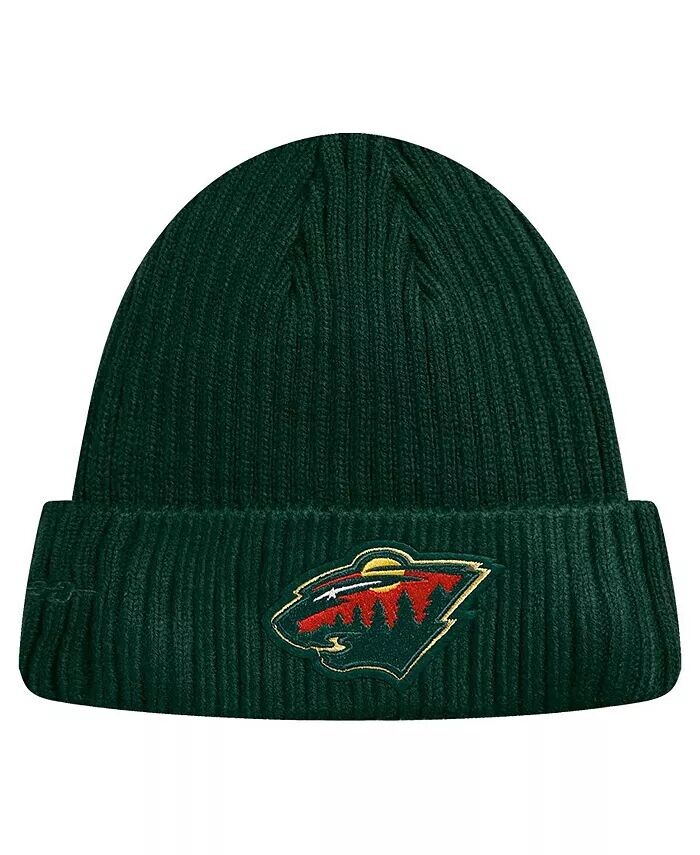 

Мужская зеленая вязаная шапка Minnesota Wild Classic Core с манжетами Pro Standard, зеленый