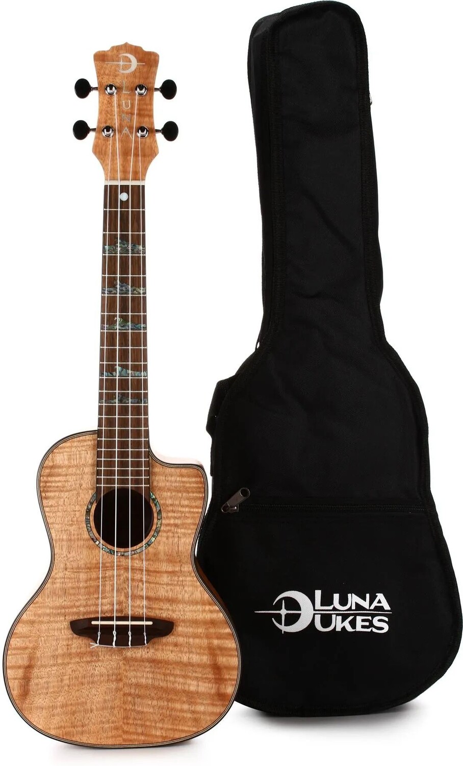 

Luna High Tide Exotic Mahogany Концертная гавайская гитара - Satin Natural
