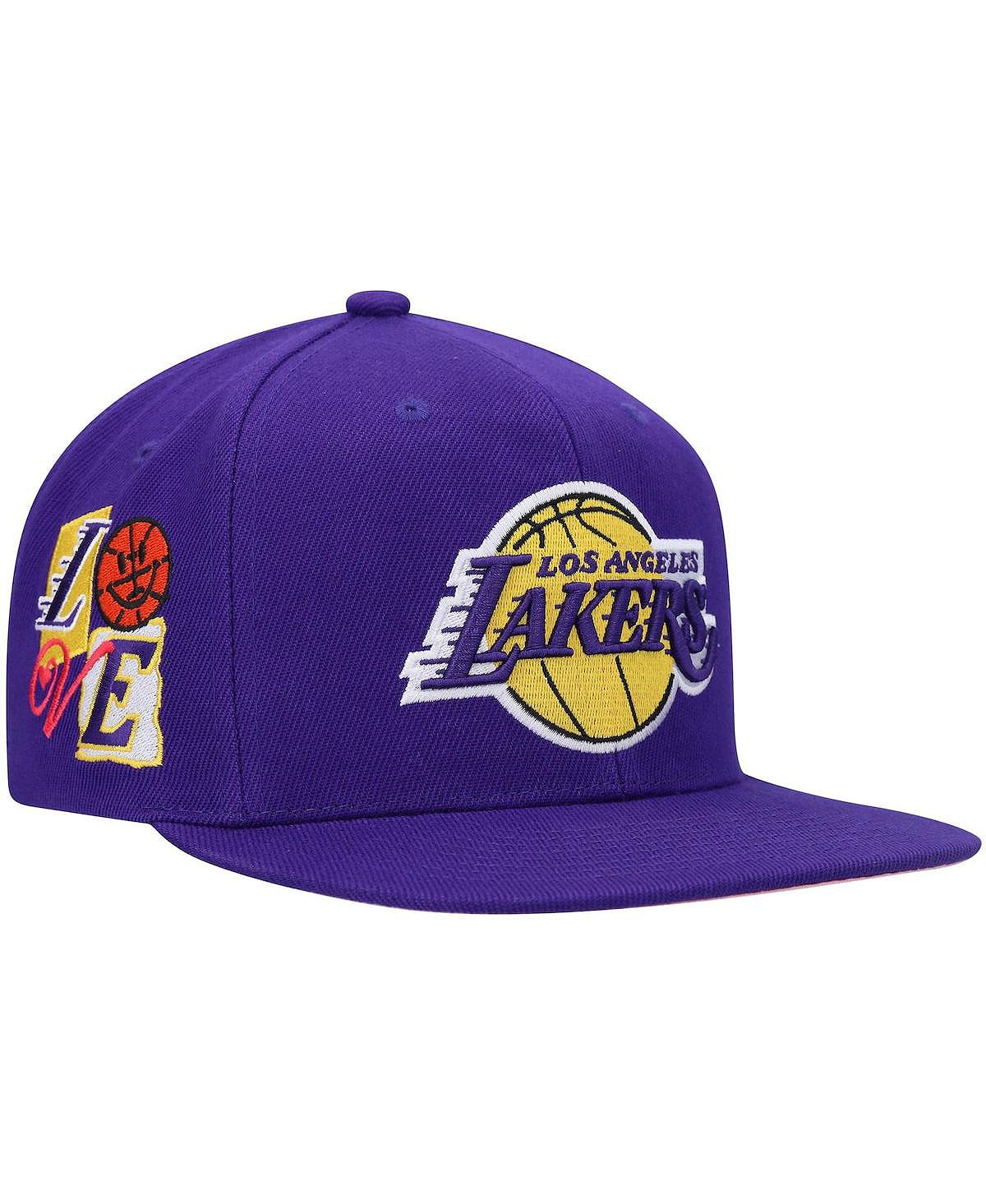 Мужская фиолетовая кепка Los Angeles Lakers All Love Snapback Mitchell & Ness