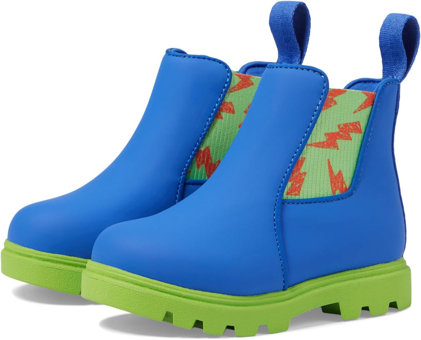 Ботинки Челси Kensington Treklite Bloom Native Shoes Kids, цвет UV Blue/Snap Green/Snap LaFlame Lightning
