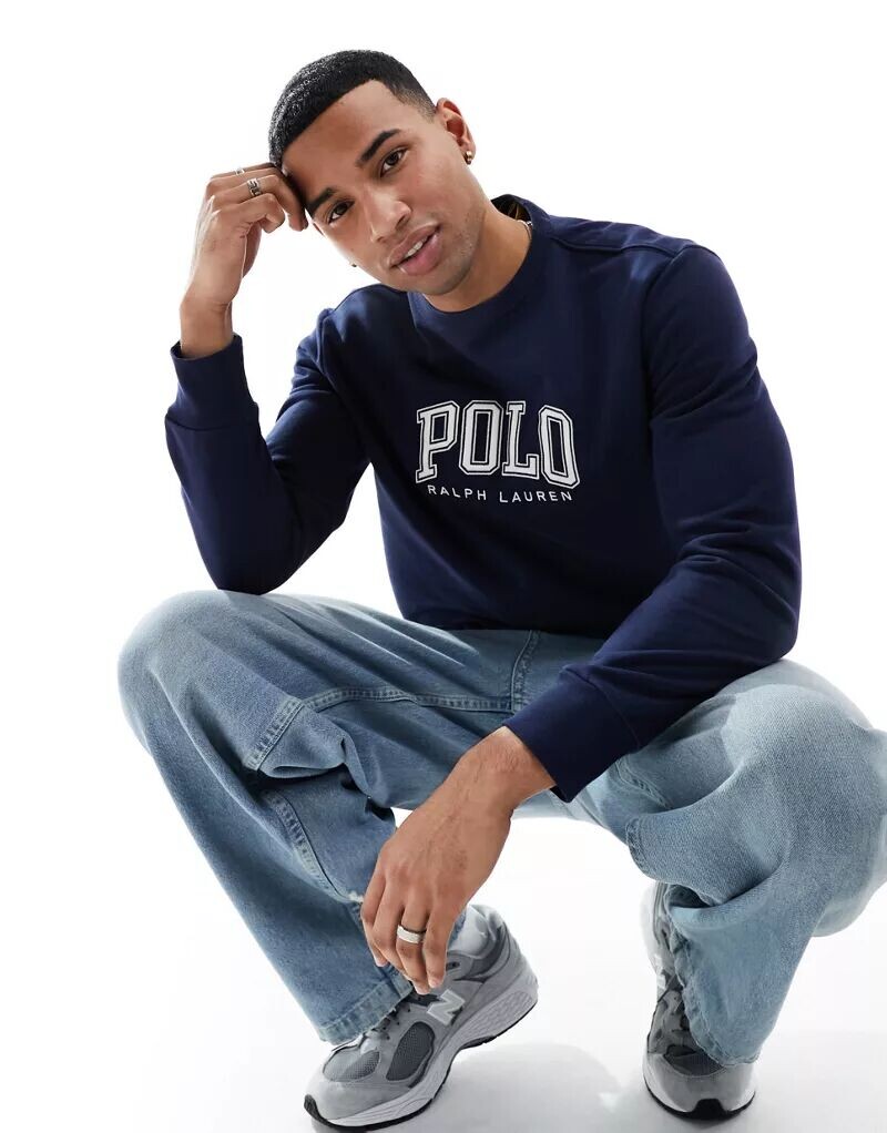 

Темно-синяя толстовка с логотипом университета Polo Ralph Lauren