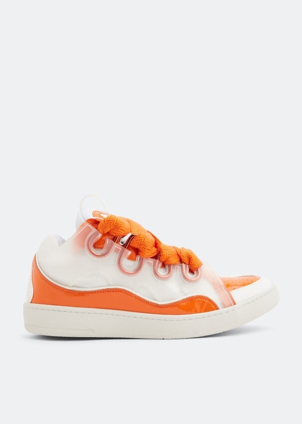 

Кроссовки Lanvin Curb Leather, белый