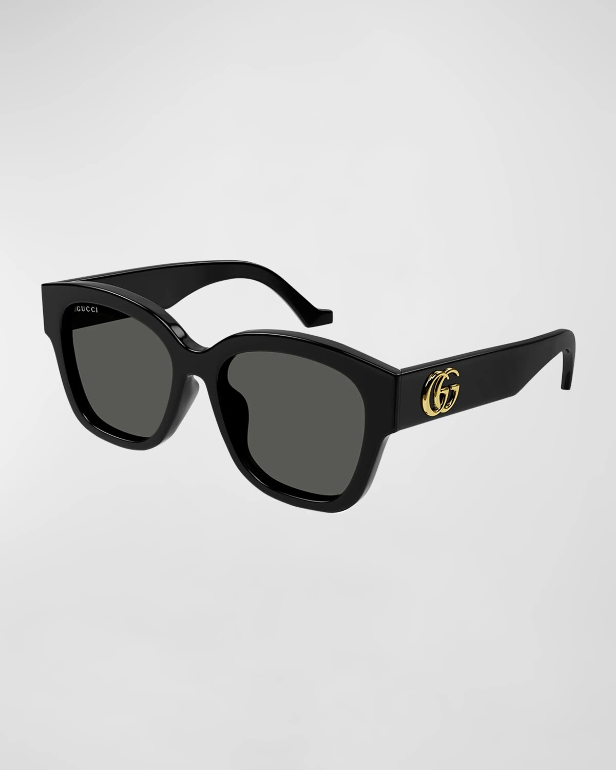

Квадратные солнцезащитные очки из ацетата с логотипом GG Gucci, цвет Black