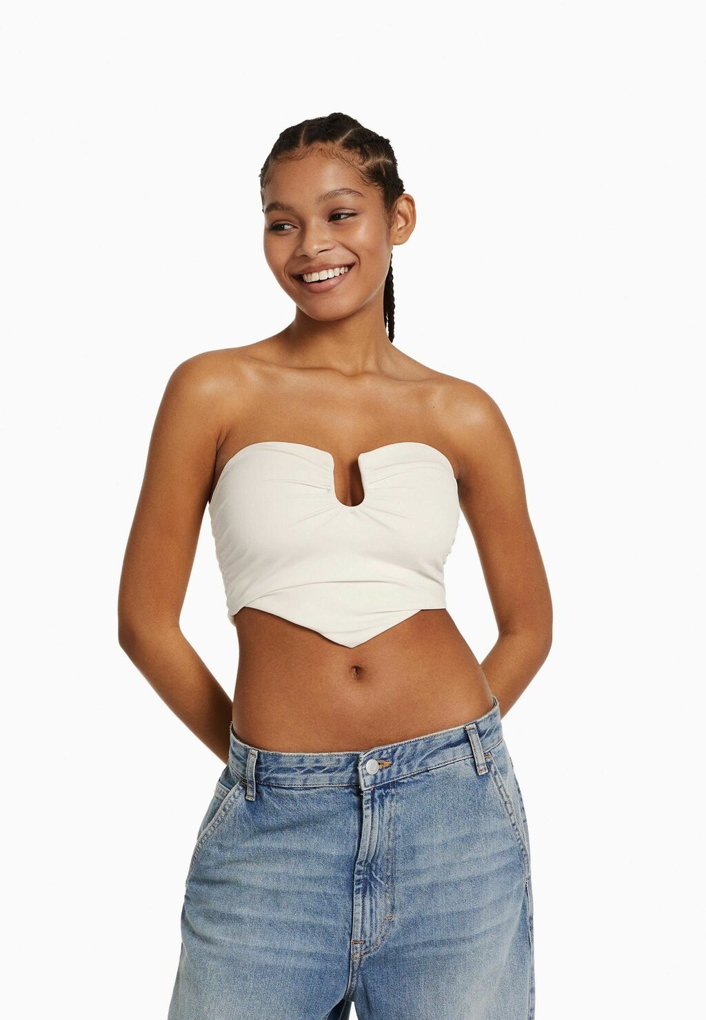 

Топ Bershka, белый