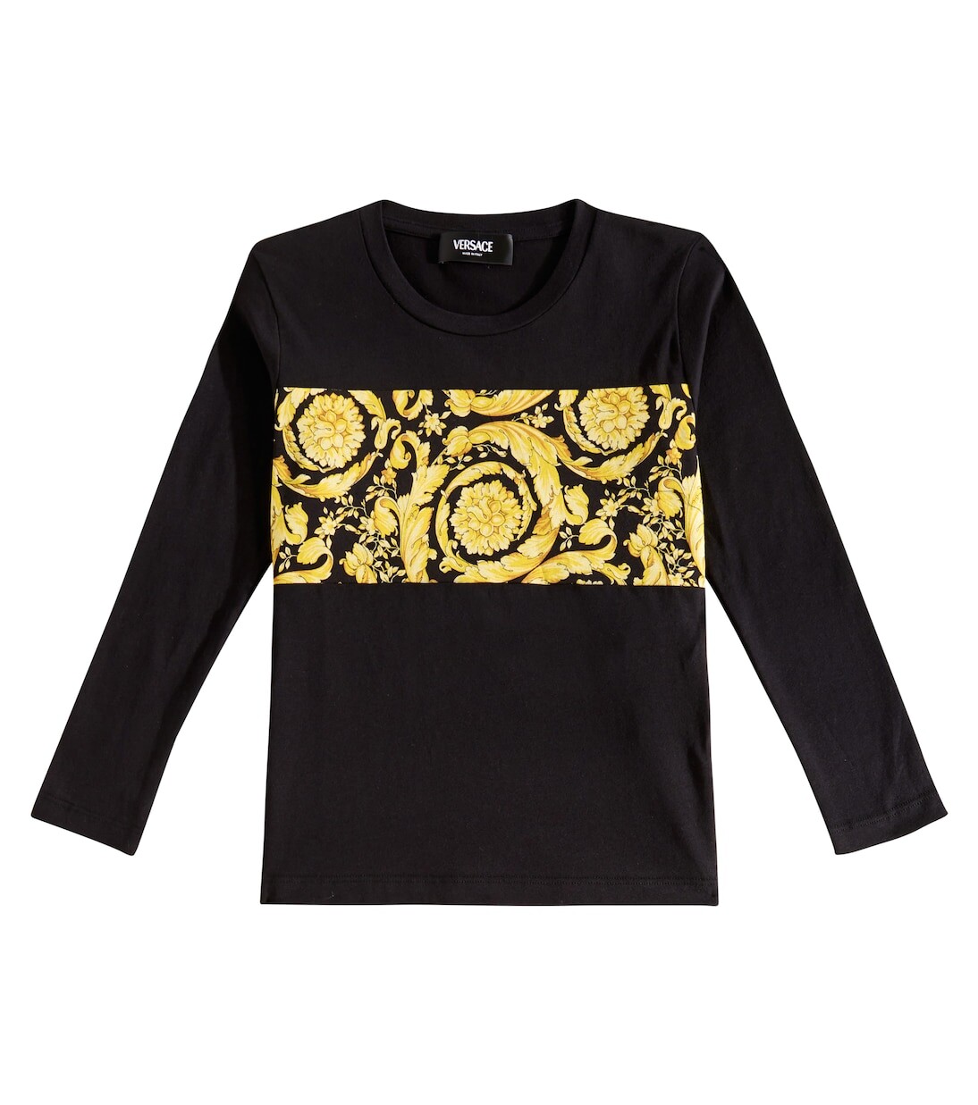 

Футболка из хлопкового джерси Barocco Versace, черный