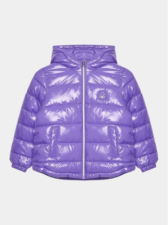 

Пуховик стандартного кроя United Colors Of Benetton, фиолетовый