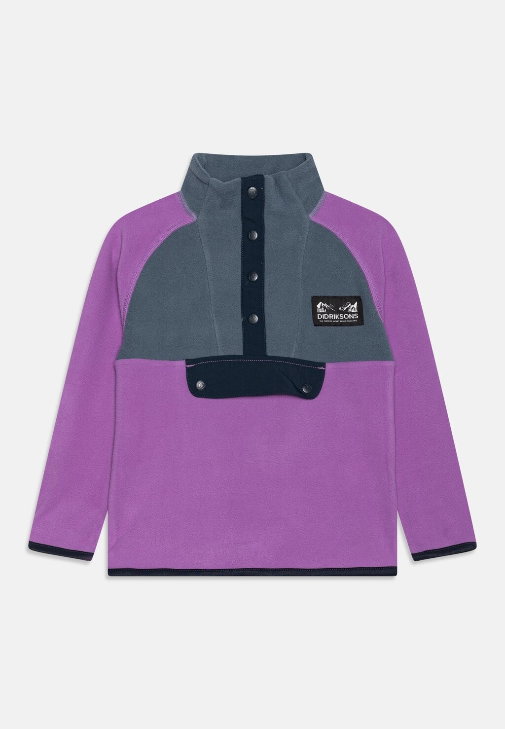 

Флисовый свитер YOKTO BUTTON UNISEX Didriksons, цвет tulip purple