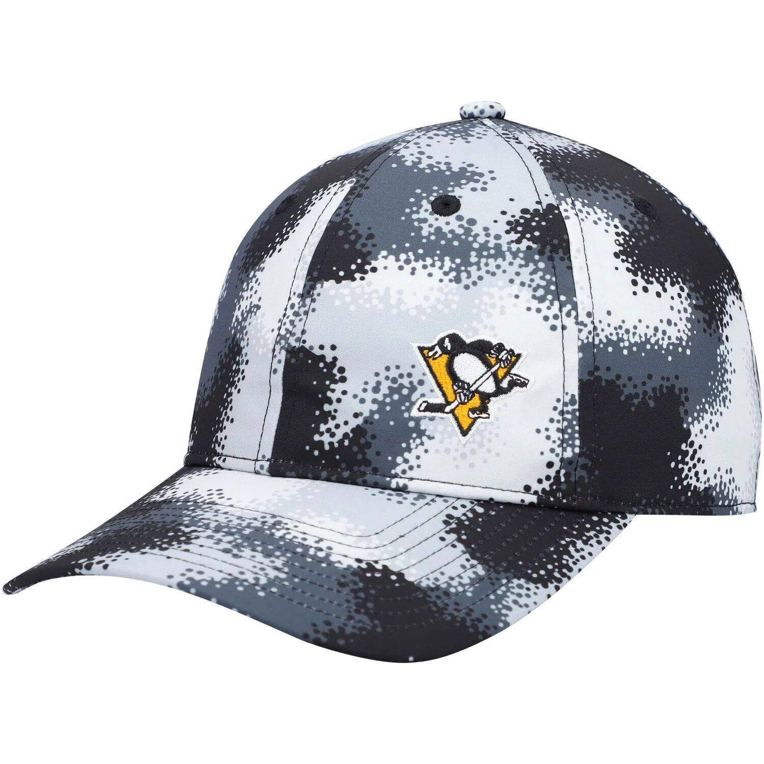 

Женская регулируемая кепка adidas Grey Pittsburgh Penguins Camo с напуском adidas
