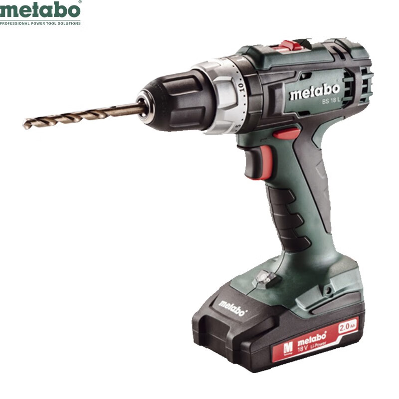 Дрель электрическая Metabo BS 18L + два аккумулятора 2.0Ah, зарядное устройство