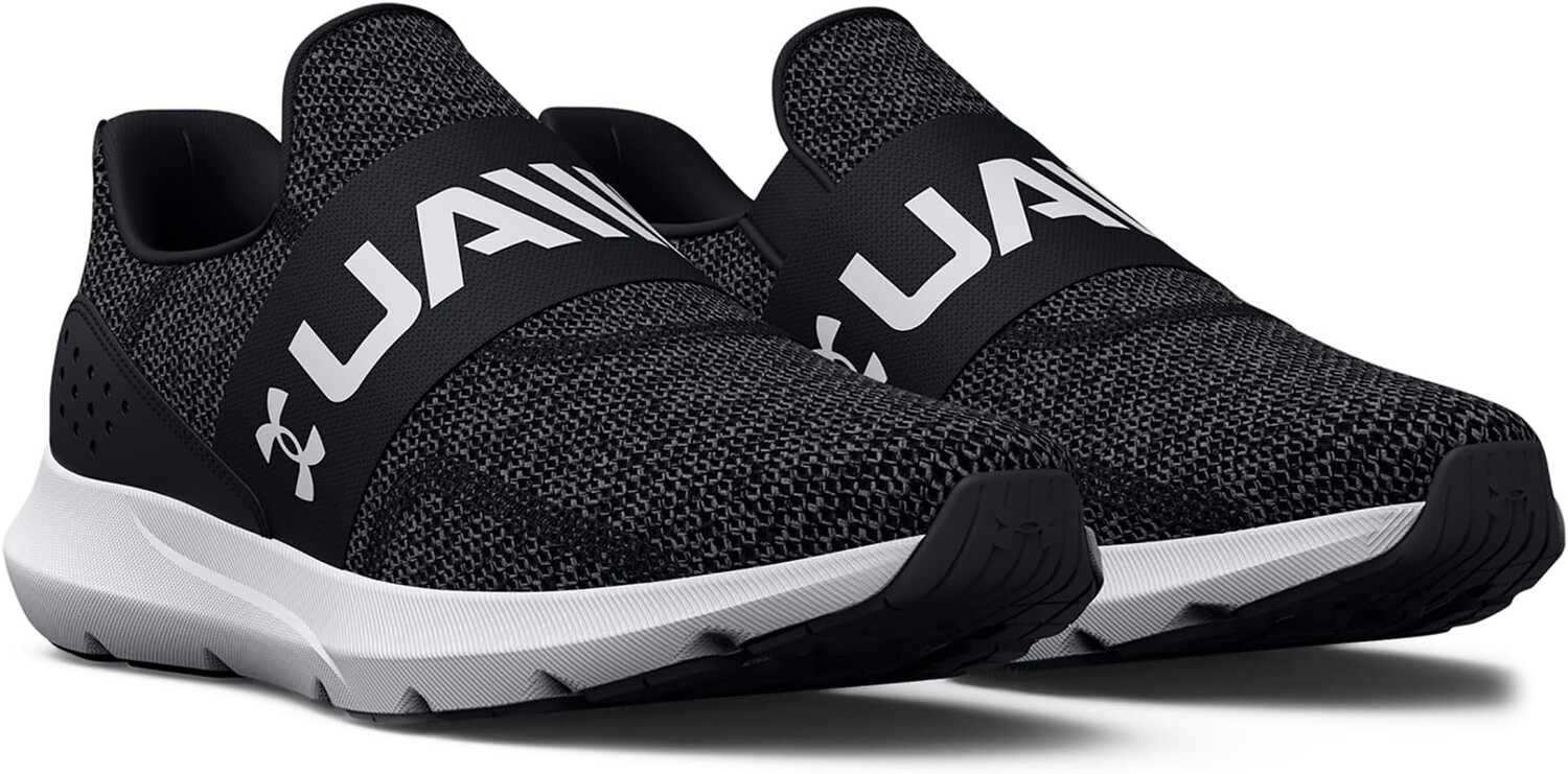 

Кроссовки Surge 3 Slip-On Under Armour, цвет Black/Black/White