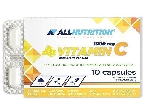 Allnutrition Vitamin C+Bioflawonoidy витамин С в капсулах, 10 шт. витамин с в капсулах ultravit vitamin c 60 мл
