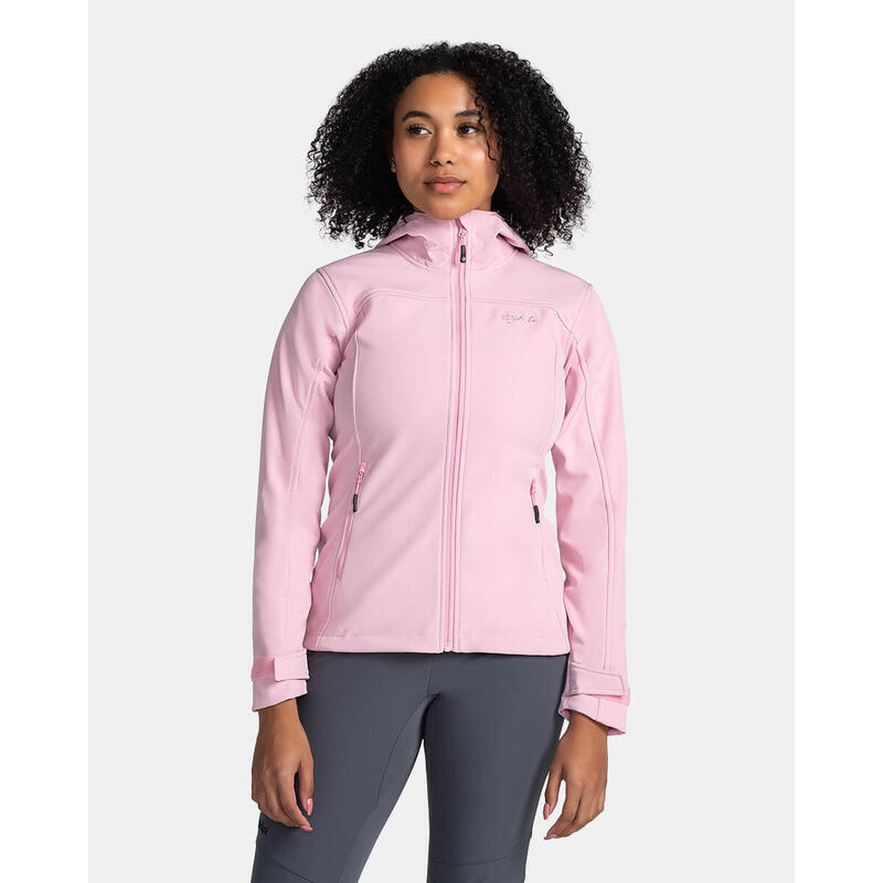 Куртка женская софтшелл Kilpi RAVIA-W, цвет rosa