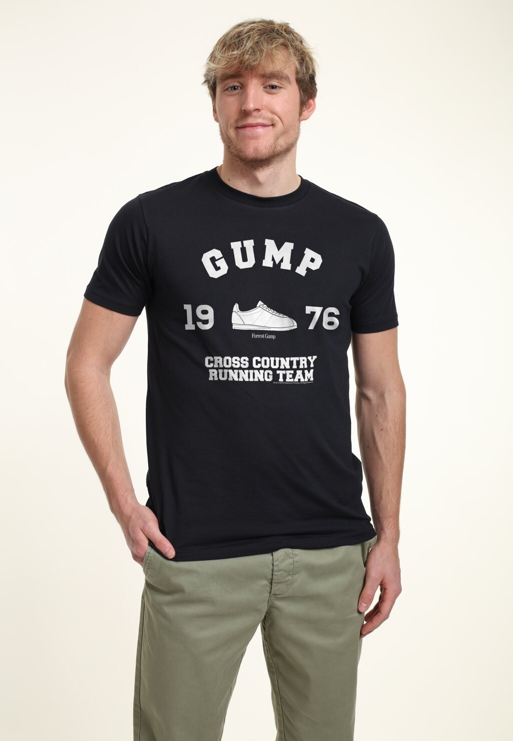 

Футболка с принтом FORREST GUMP CROSS COUNTRY RUNNING TEAM Henry Tiger, темно-синий