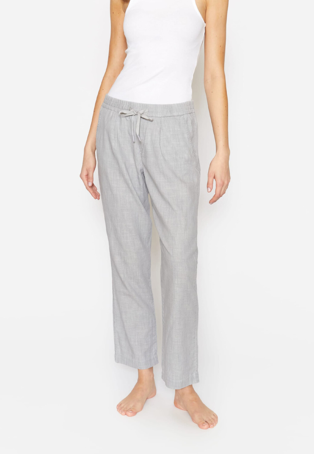 

Брюки ANGELS Hose Louisa Jump Pleat mit Stretch Bund, светло-серый