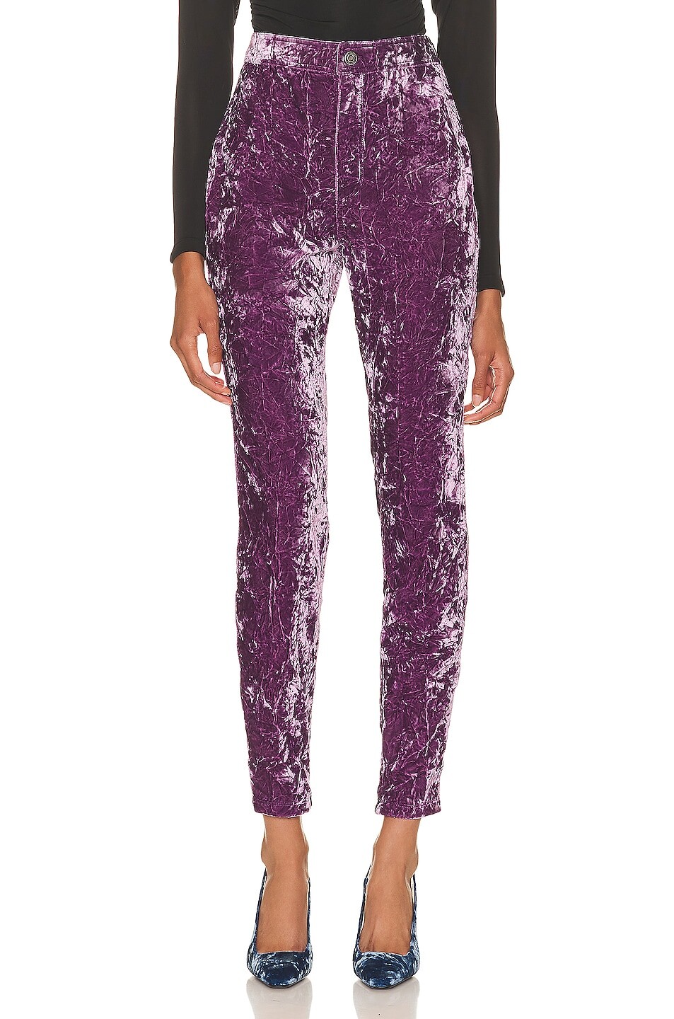 

Брюки Saint Laurent Velours, цвет Lilas