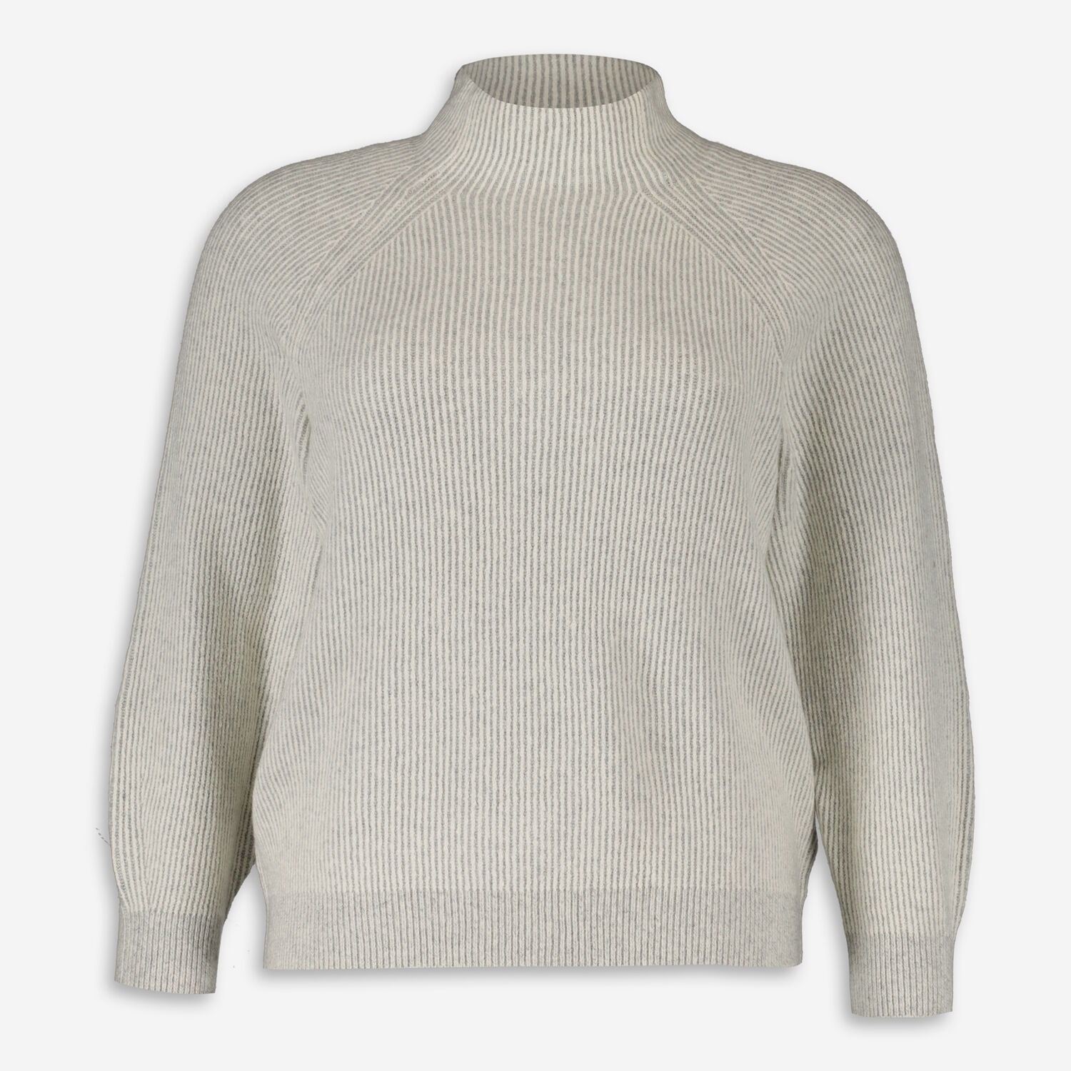 Бело-серый свитер Tom Tailor