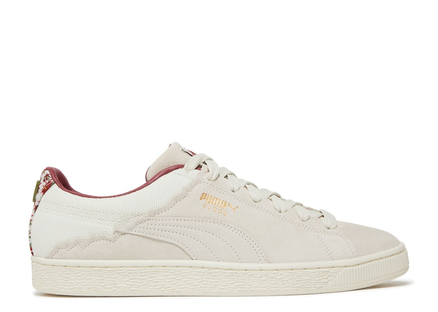 

Кроссовки Puma Suede And Chill 'Marshmallow Team Gold', белый