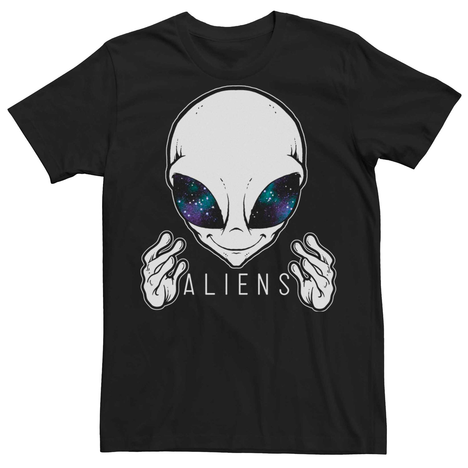 Мужская футболка с рисунком Alien Galaxy Eyes Licensed Character