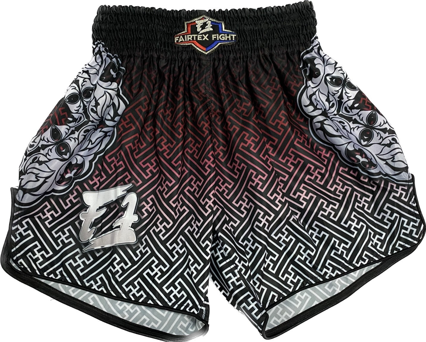 

Шорты боксерские Fairtex FFS, красный / серебристый