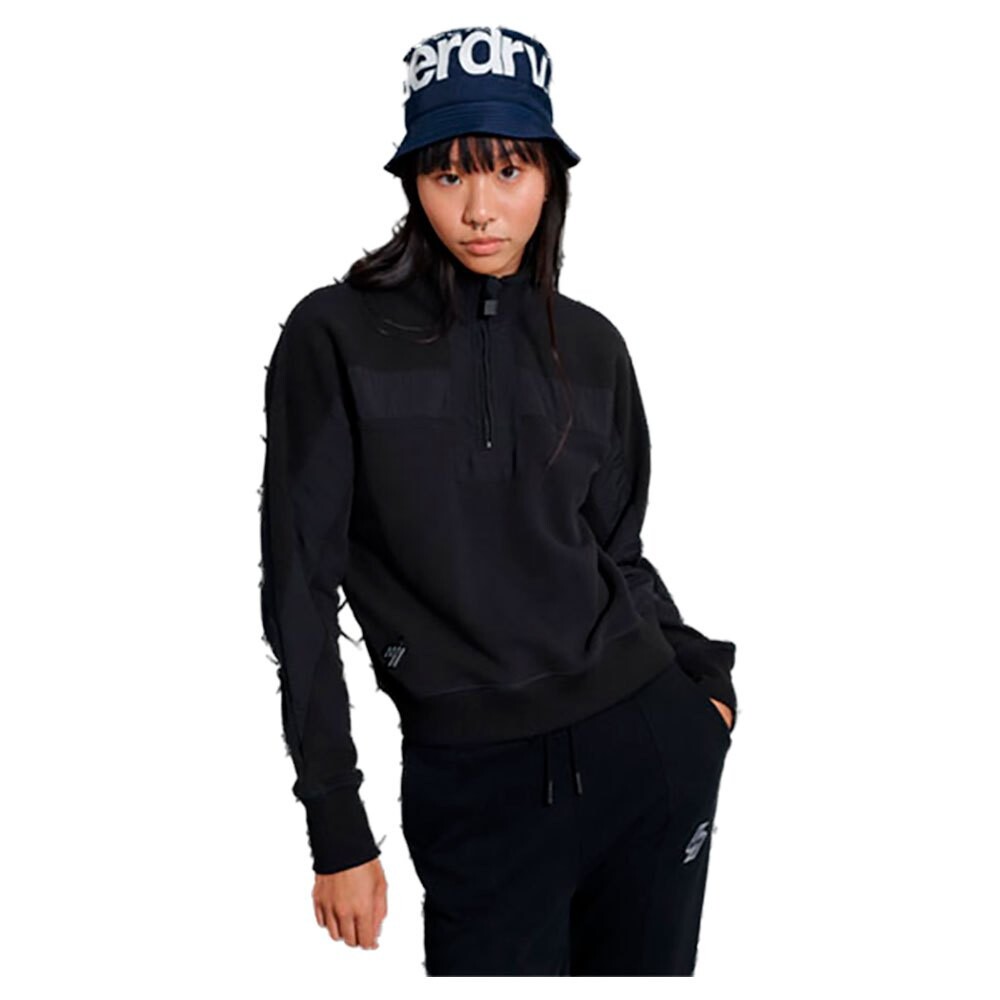 

Толстовка Superdry Sportstyle Dolmon Funnel, черный