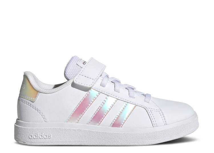 

Кроссовки Adidas GRAND COURT 2.0 LITTLE KID 'WHITE IRIDESCENT', белый