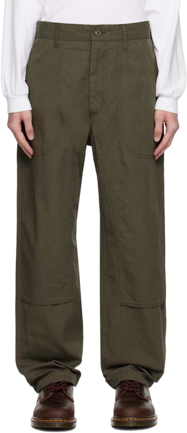 Зеленые брюки для скалолазания Engineered Garments