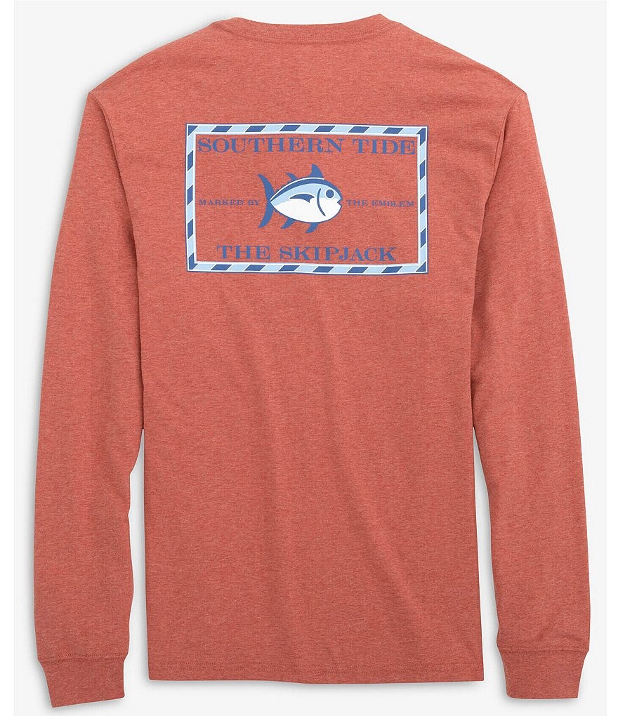 

Футболка с длинным рукавом Southern Tide Heather Original Skipjack, розовый