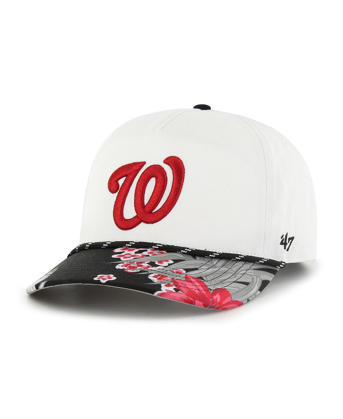 

Мужская белая кепка Washington Nationals Dark Tropic Hitch Snapback '47 Brand