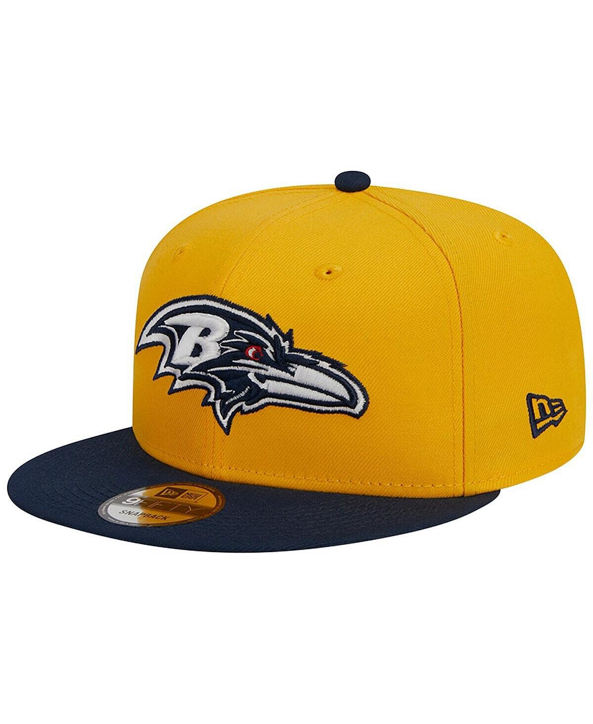 

Мужская золотисто-темно-синяя кепка Baltimore Ravens 2-Tone Color Pack 9FIFTY Snapback Hat New Era