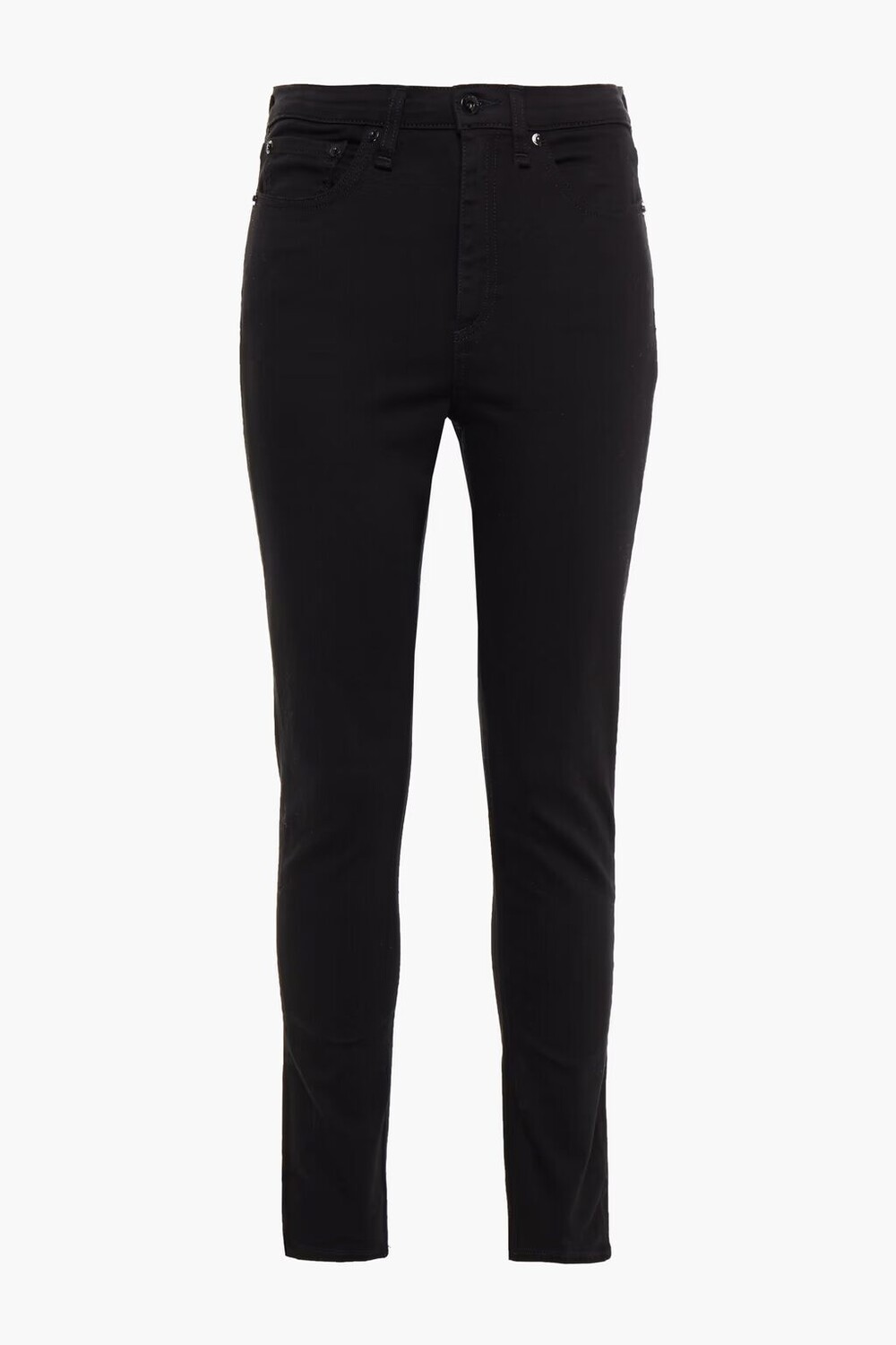 

Джинсы скинни Nina с завышенной талией Rag & Bone, черный