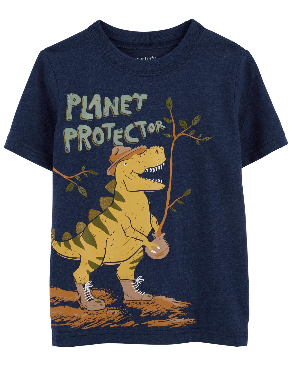 

Футболка Baby Dinosaur из джерси Carter's, темно-синий