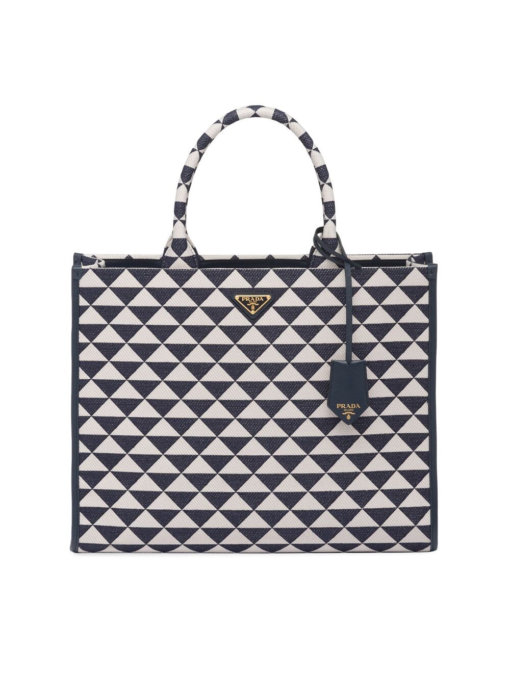

Большая сумка из ткани с вышивкой Symbole Prada, зеленый