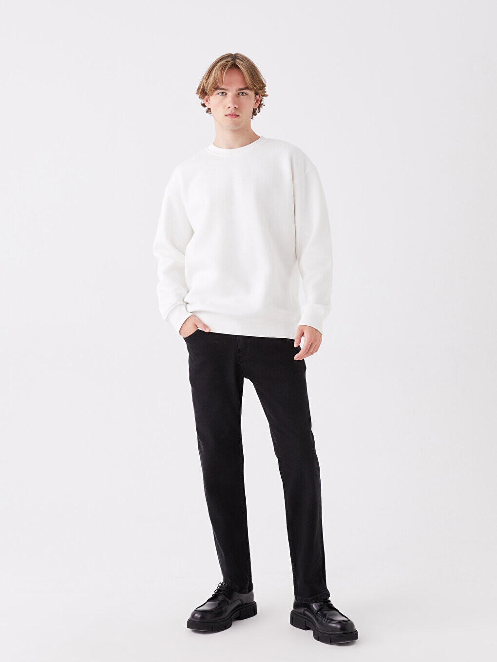 

779 Мужские джинсовые брюки стандартного кроя LCW Jeans, черное родео, Черный