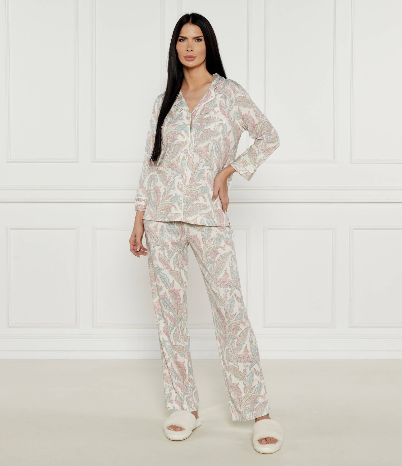 

Пижама LAUREN RALPH LAUREN Regular Fit, бежевый
