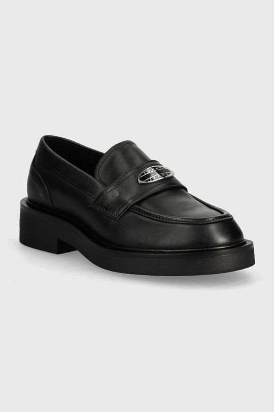 

Кожаные мокасины TJW FLAT LOAFER Tommy Jeans, черный