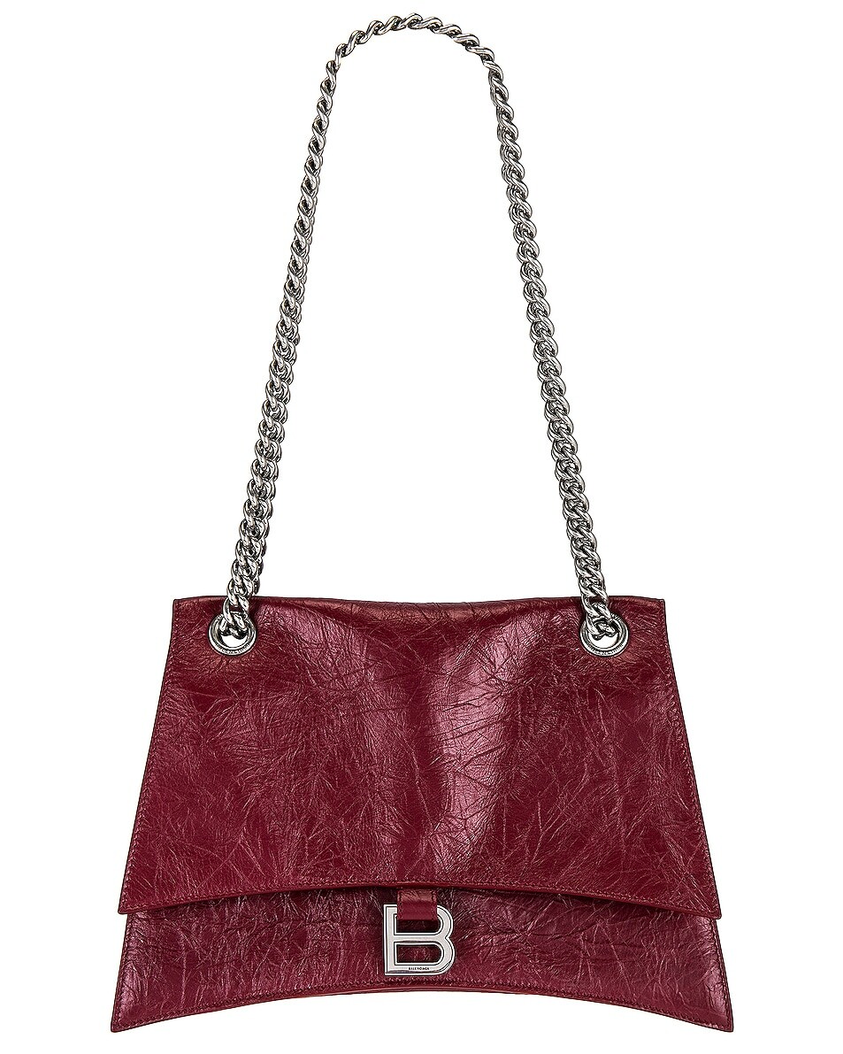

Сумка кросс-боди Balenciaga Crush Medium Chain, цвет Brick Red