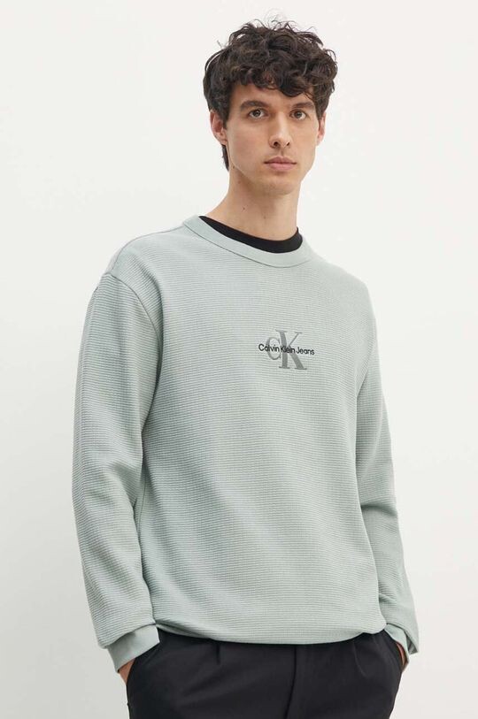 

Хлопковая толстовка Calvin Klein Jeans, серый